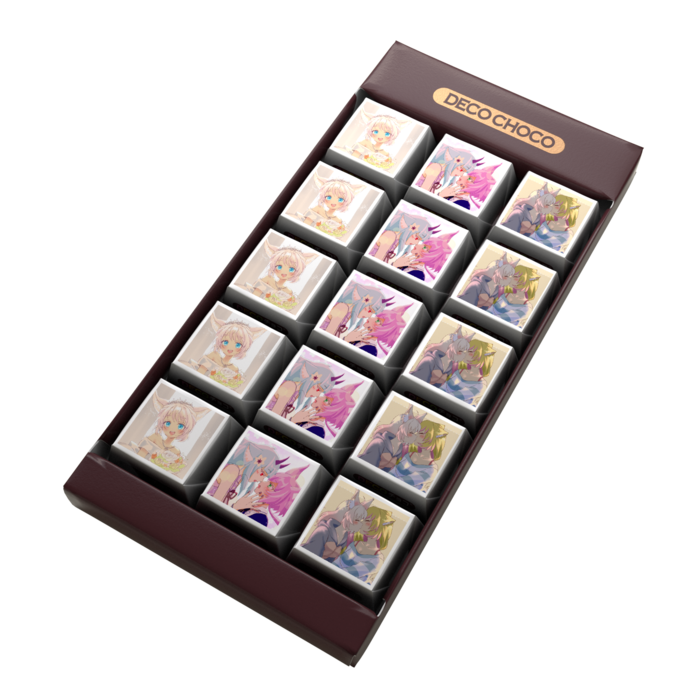 DECOチョコ - 列ごとにデザイン