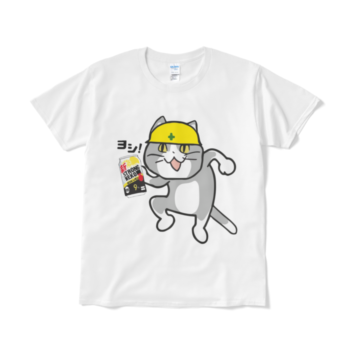 ストロング現場猫tシャツ Japanese Internet Memes Booth