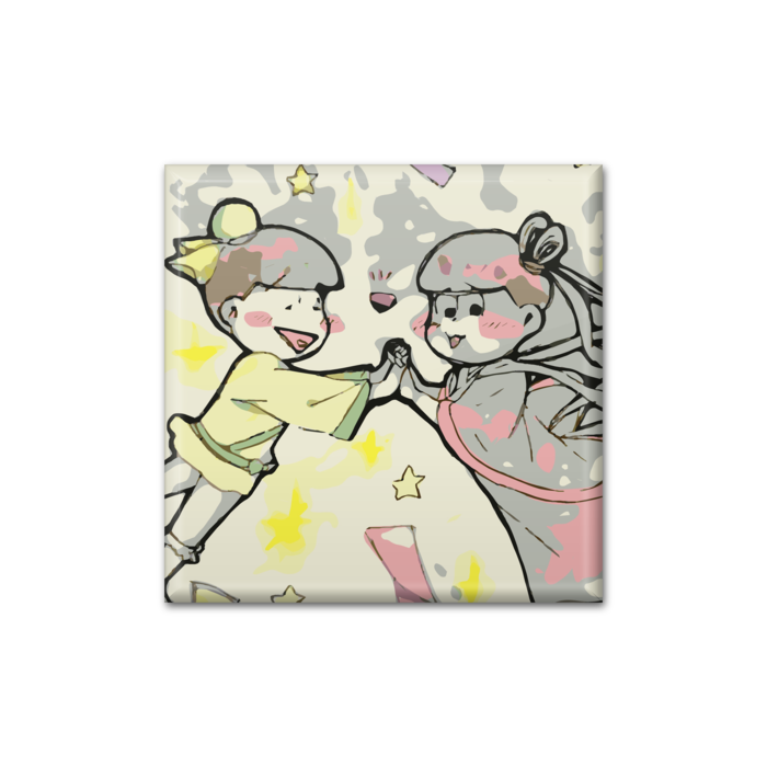 缶バッジ - 四角形40mm