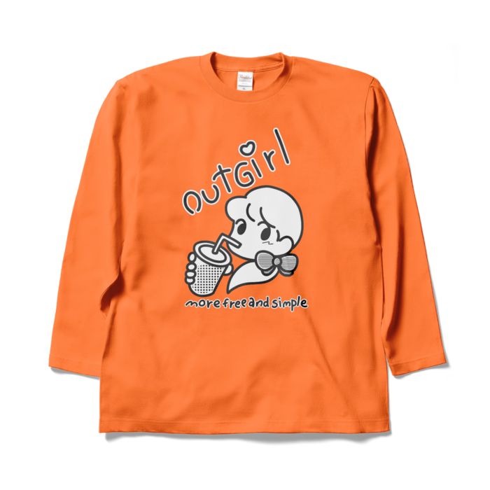 ロングスリーブTシャツ - XL - オレンジ