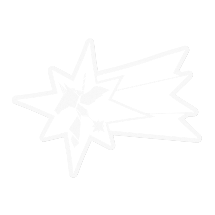 ステッカー - 100 x 100 (mm) ホワイト