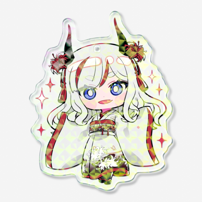 ホログラムアクリルキーホルダー - 70 × 70mm