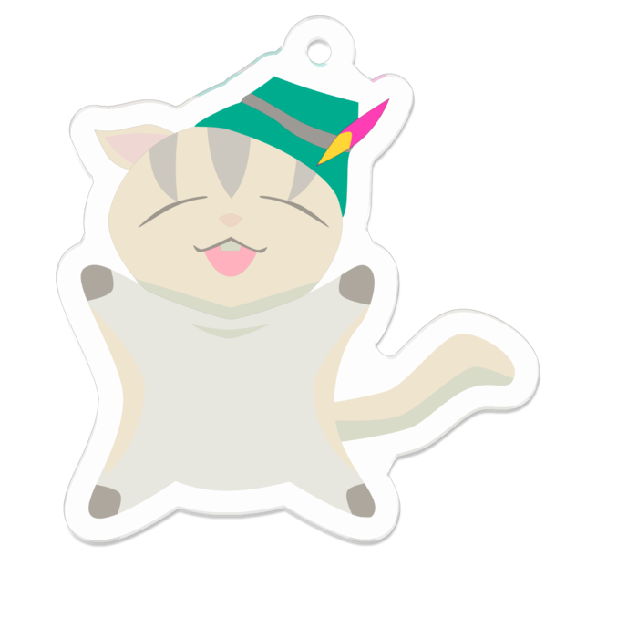 アクリルキーホルダー(コーティング) - 50 x 50 (mm)