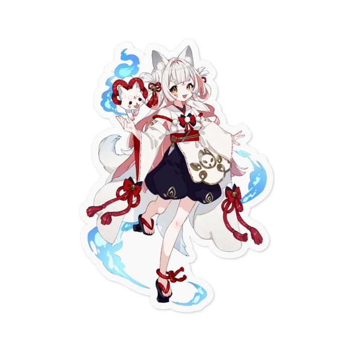 ステッカー - 100 x 100 (mm)ホワイト