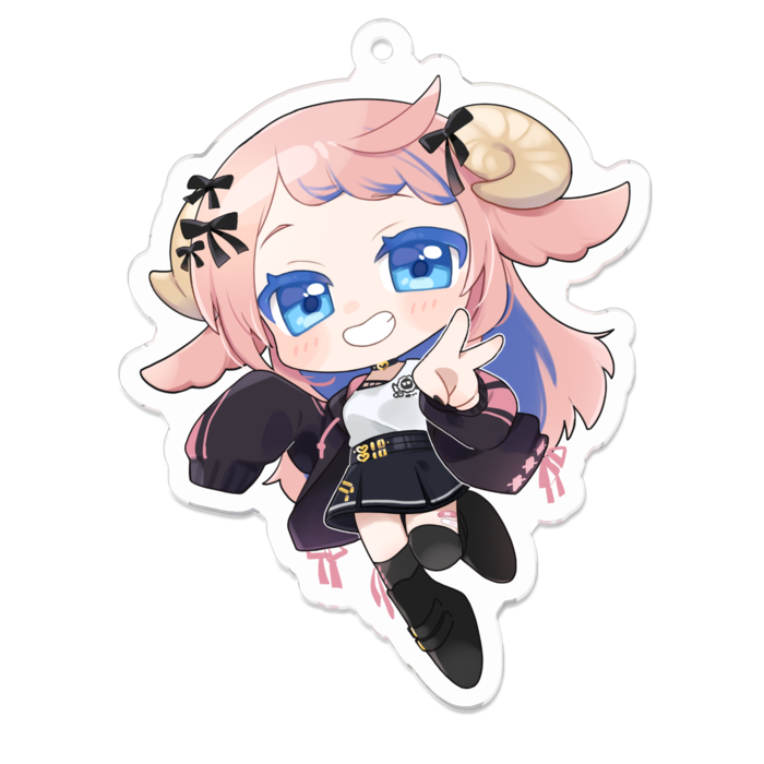 アクリルキーホルダー（コーティング） - 70 x 70 (mm)