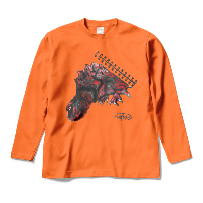 ロングスリーブTシャツ - M - オレンジ