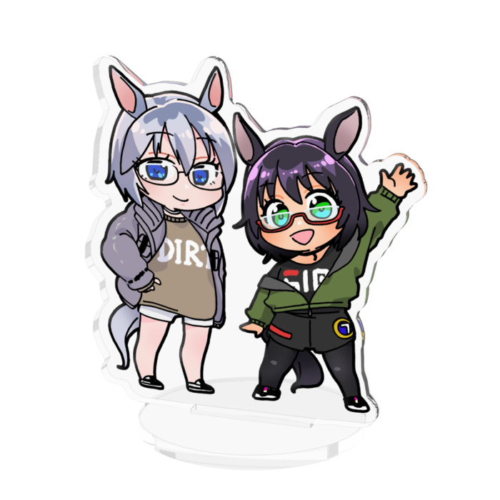 るなちゃんあすかちゃんアクリルスタンド - 70x70mm
