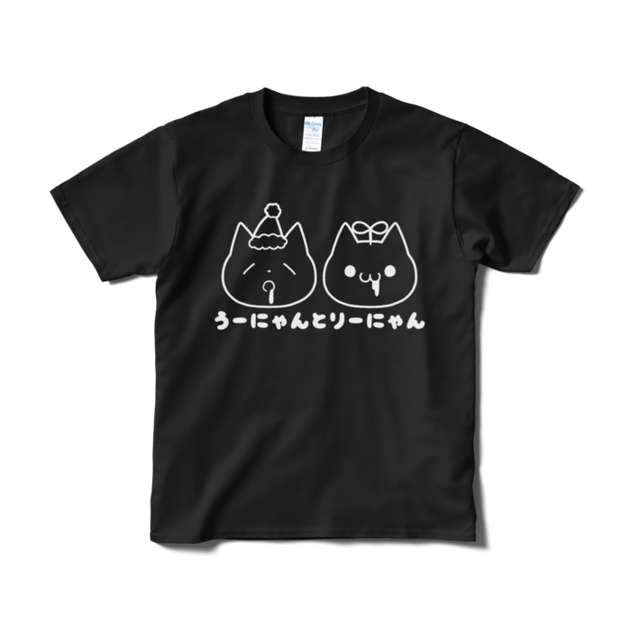 うーにゃんとりーにゃんTシャツ（ダサかわ） - うーにゃんとりー