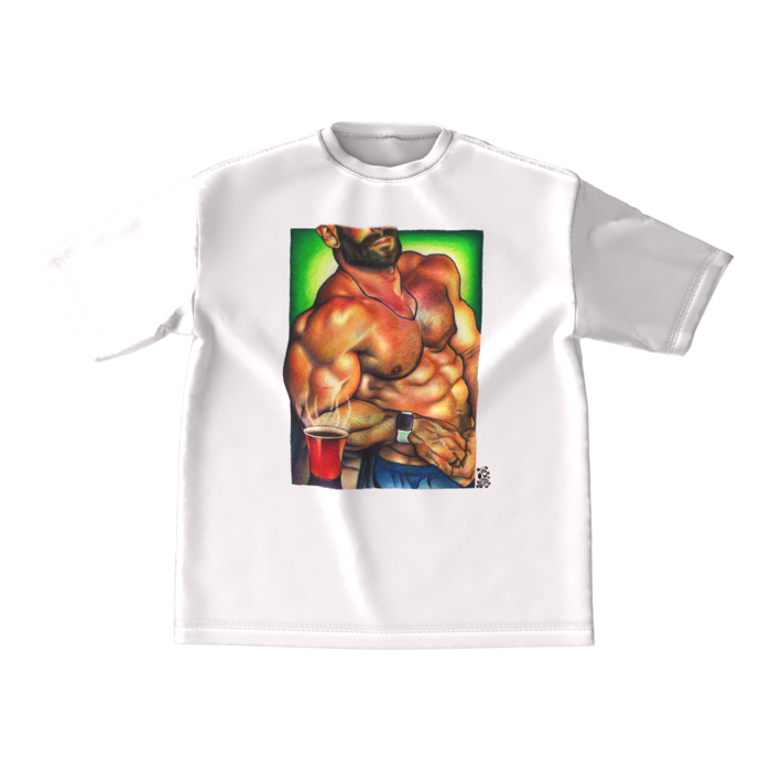 ビッグシルエットTシャツ - M - 両面