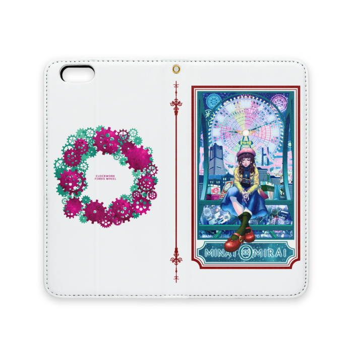 手帳型iPhoneケース(ベルトなし) - iPhone 6 Plus / 6s Plus - ストラップ穴 あり