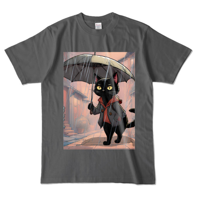 カラーTシャツ - L - チャコール (濃色)