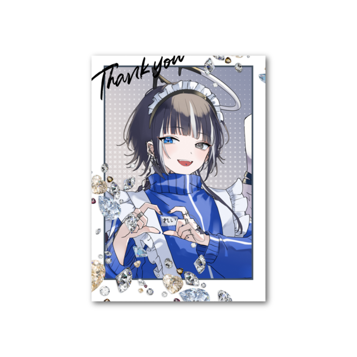 フォト風カード - 縦 - 片面