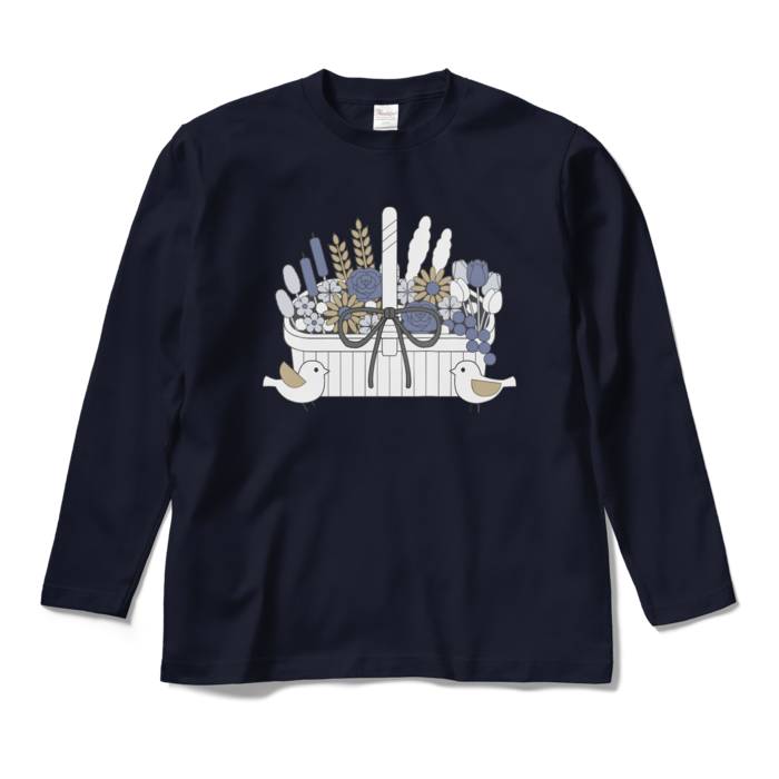 ロングスリーブTシャツA　紺色　M