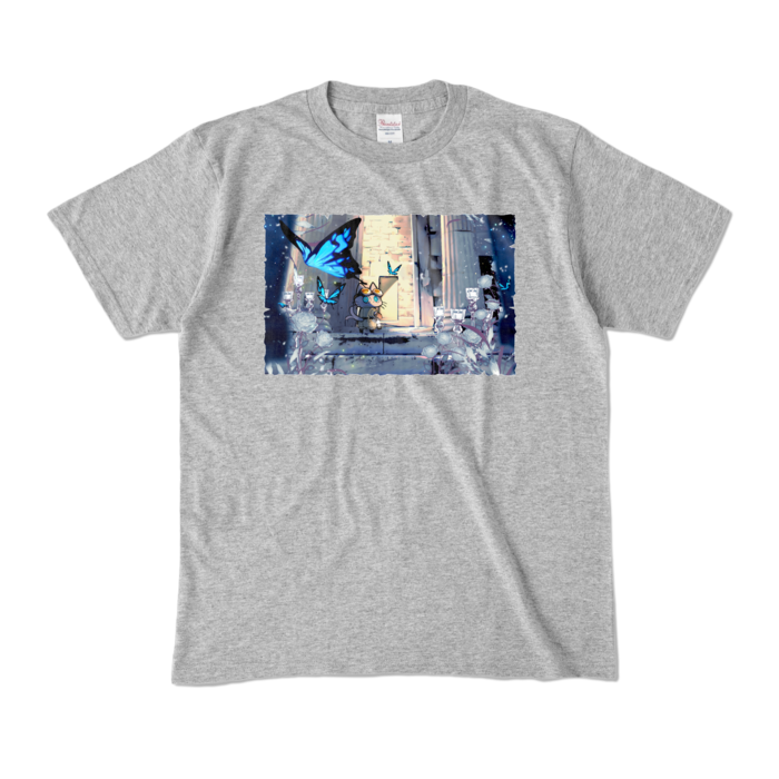 カラーTシャツ - M - 杢グレー (濃色)