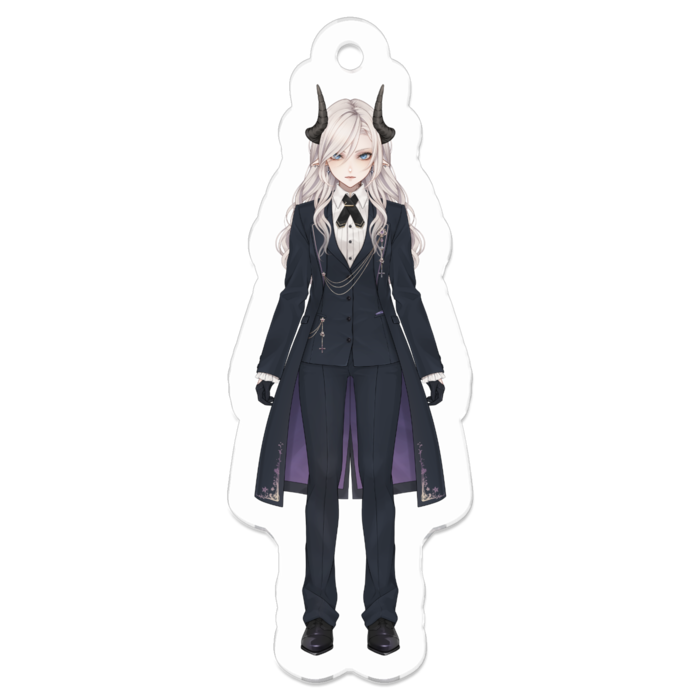 しろやにアクリルキーホルダー - 50 x 50 (mm)(1)