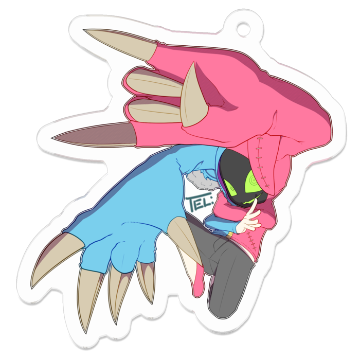 アクリルキーホルダー - 50 x 50 (mm)