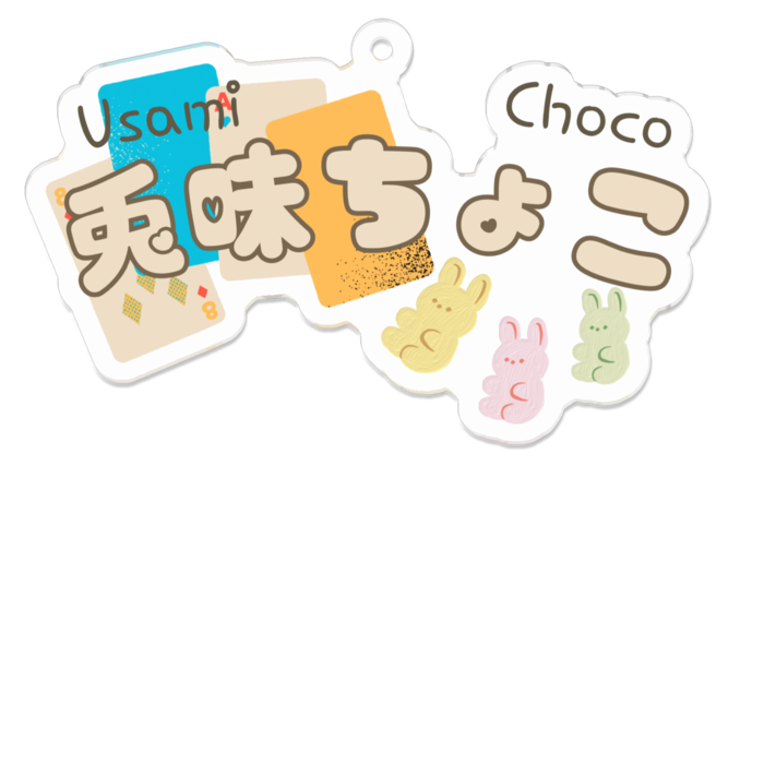 アクリルキーホルダー - 70 x 70 (mm)