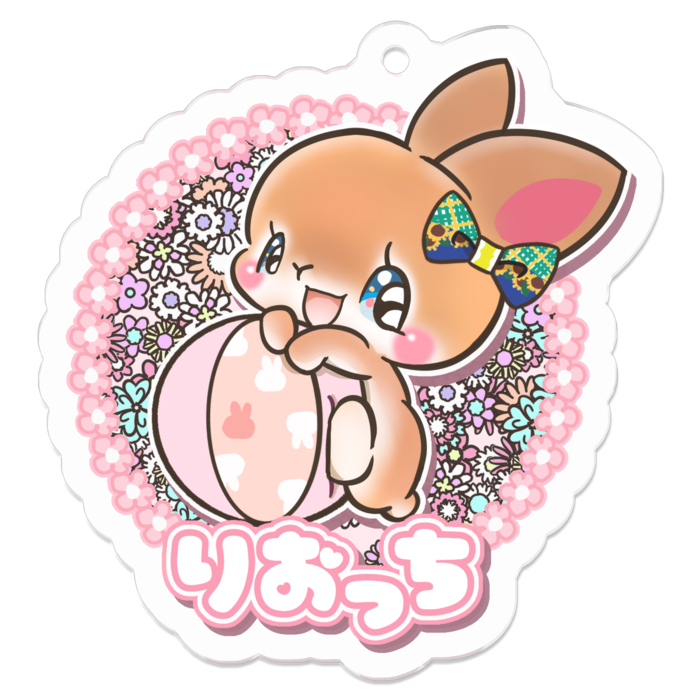 アクリルキーホルダー - 50 x 50 (mm)