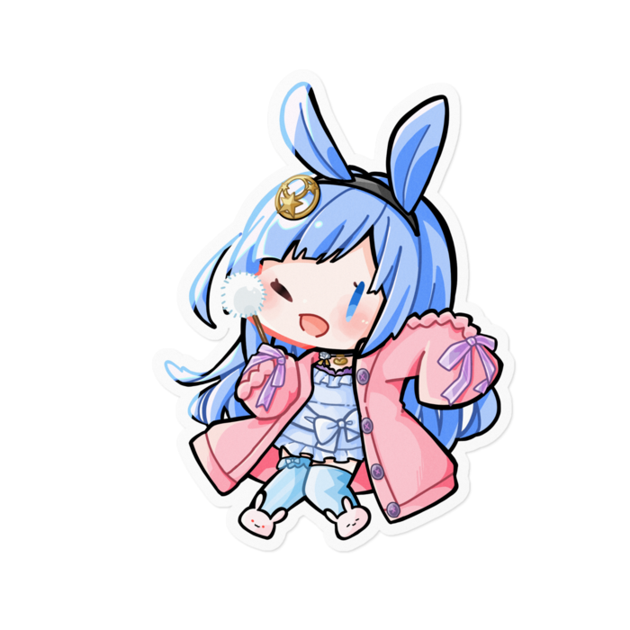 うさぎステッカー　耳かき　中