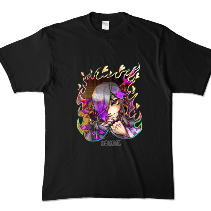 カラーTシャツ前デザインXL