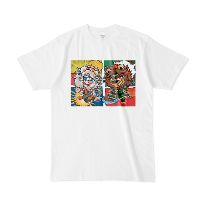 まぶらかTシャツ - L - 白