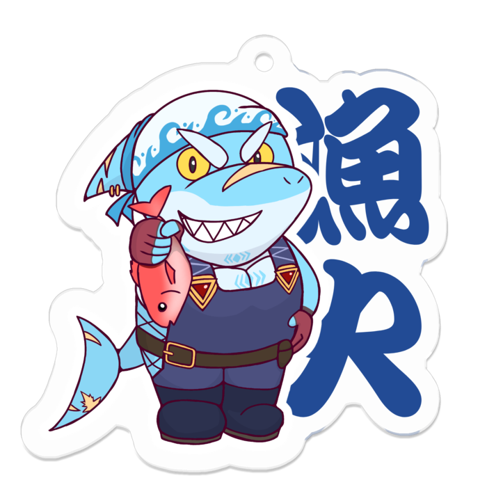 アクリルキーホルダー(コーティング) - 50 x 50 (mm)漢字ver.