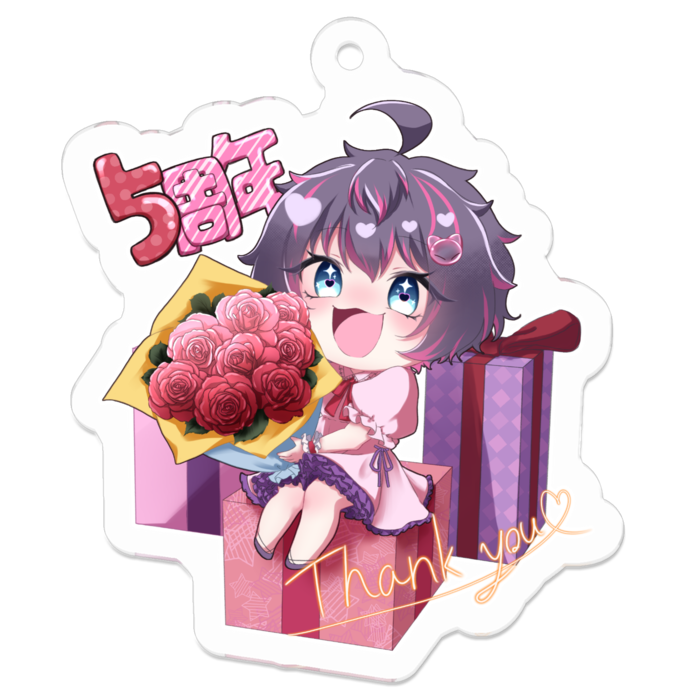 アクリルキーホルダー - 50 x 50 (mm)