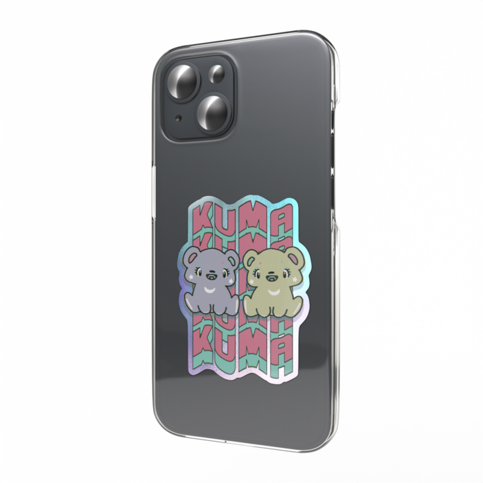 オーロラスマホステッカー - 縦