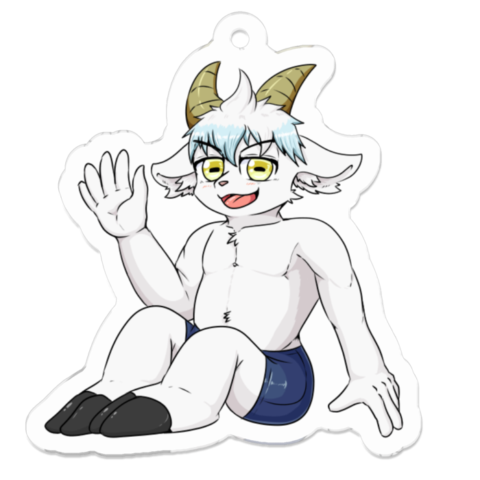 アクリルキーホルダー（コーティング） - 50 x 50 (mm)