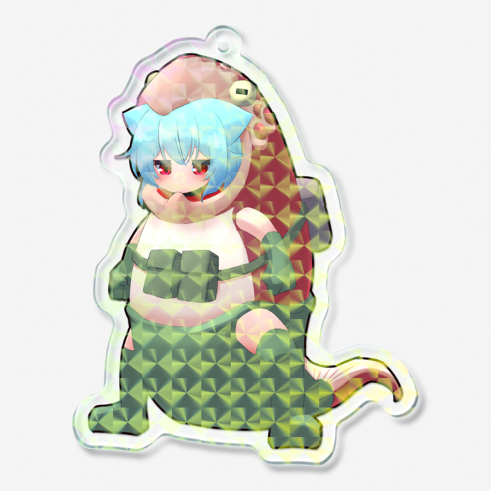 ホログラムアクリルキーホルダー - 70 × 70mm