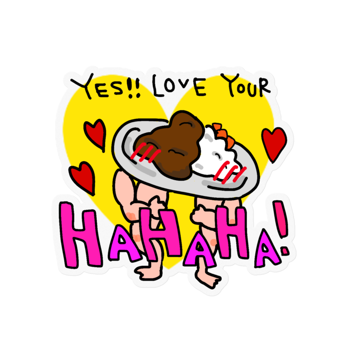 ステッカー - 100 x 100 (mm)