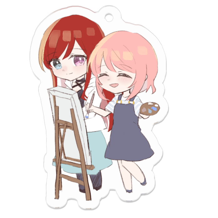 アクリルキーホルダー（コーティング） - 50 x 50 (mm)