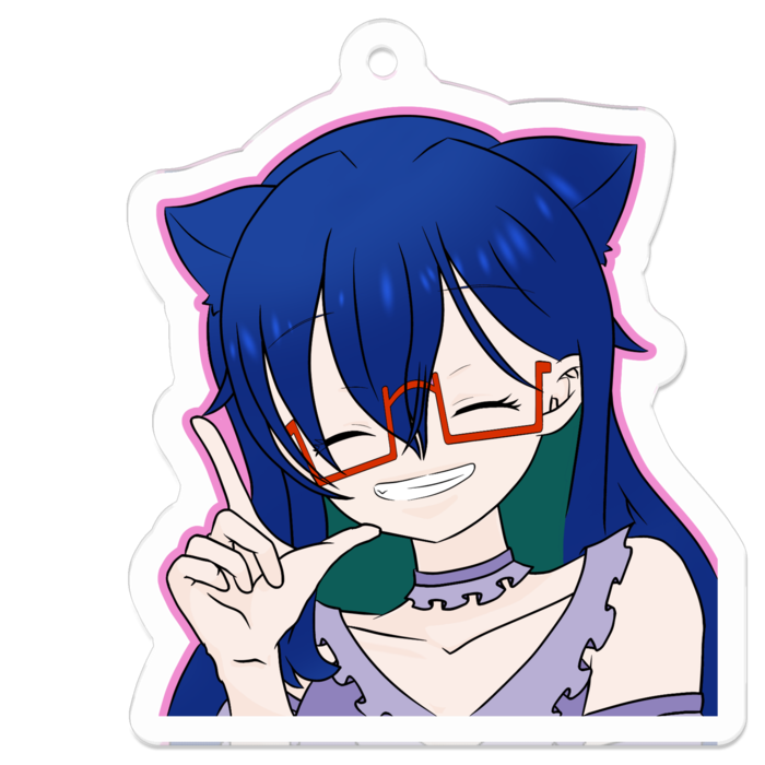 アクリルキーホルダー（コーティング） - 50 x 50 (mm)