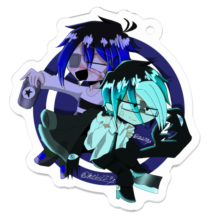 アクリルキーホルダー（コーティング） - 50 x 50 (mm)