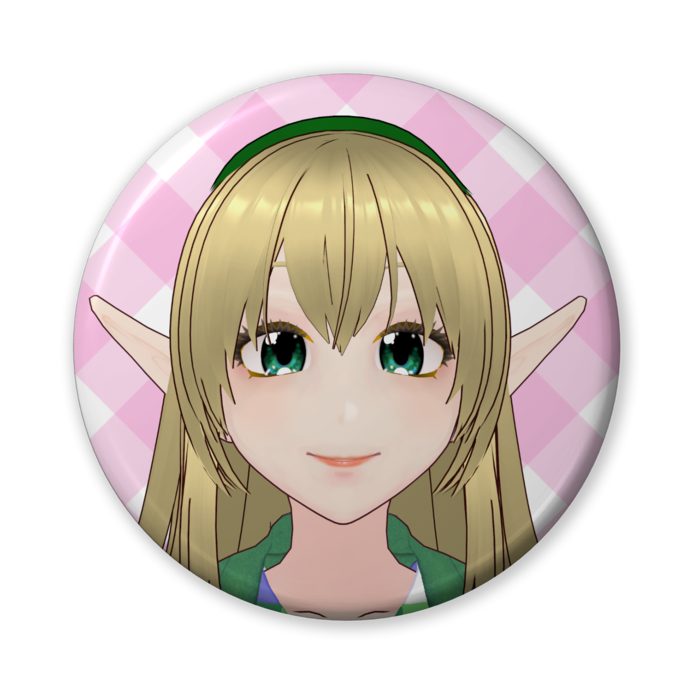 缶バッジ（バリュー）ピンク - 56mm(1)