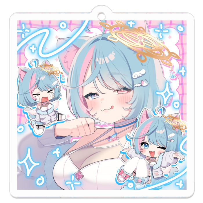 アクリルキーホルダー - 50 x 50 (mm)