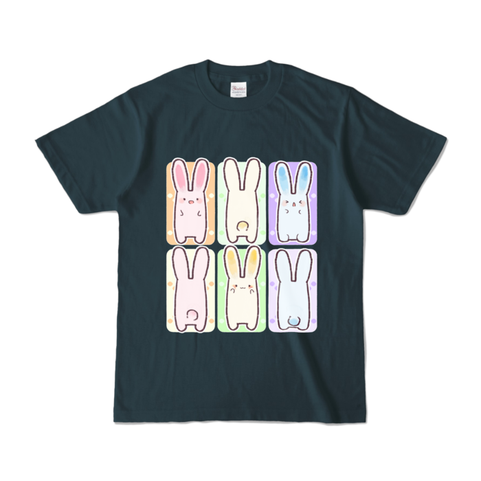 カラーTシャツ - S - デニム (濃色)