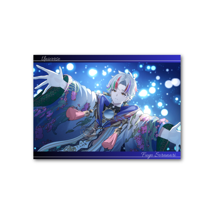 フォト風カード 黒色・青色