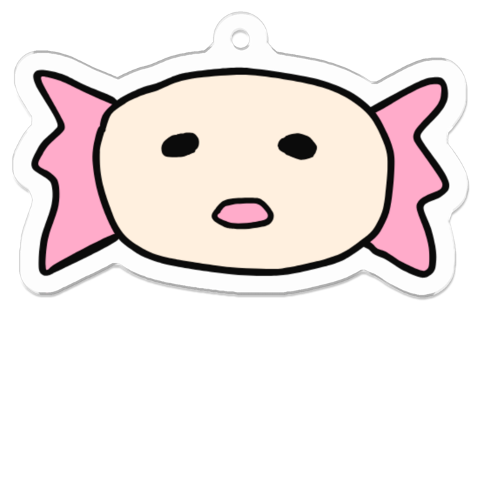 アクリルキーホルダー - 50 x 50 (mm)