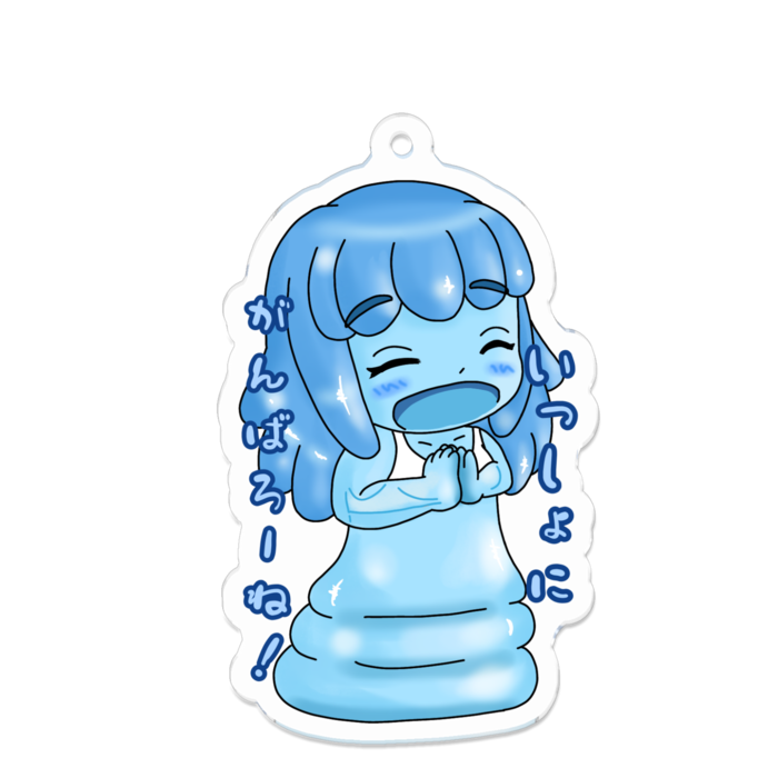 アクリルキーホルダー 線画縁取り- 70 x 70 (mm)