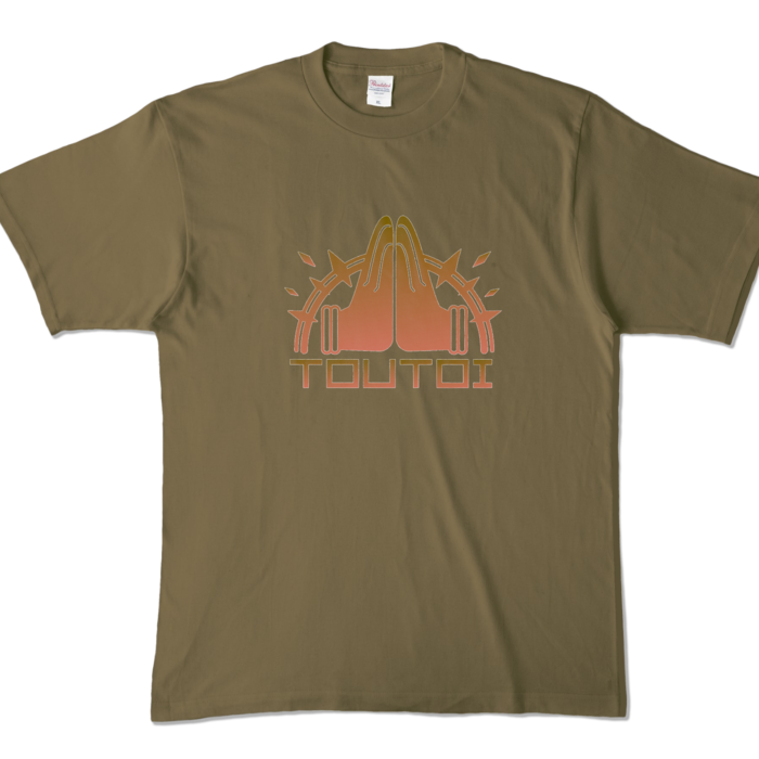 カラーTシャツ - XL - オリーブ (濃色)