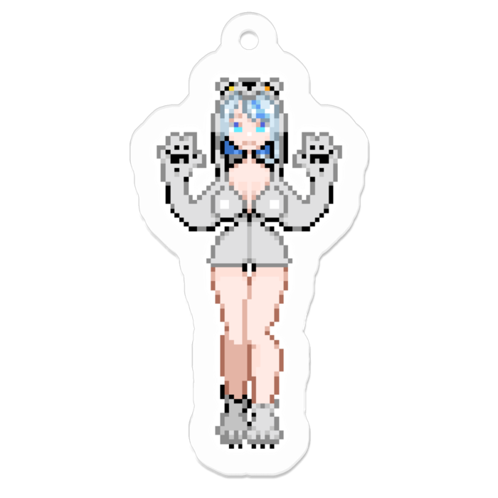 ドットくまアクキー - 50 x 50 (mm)