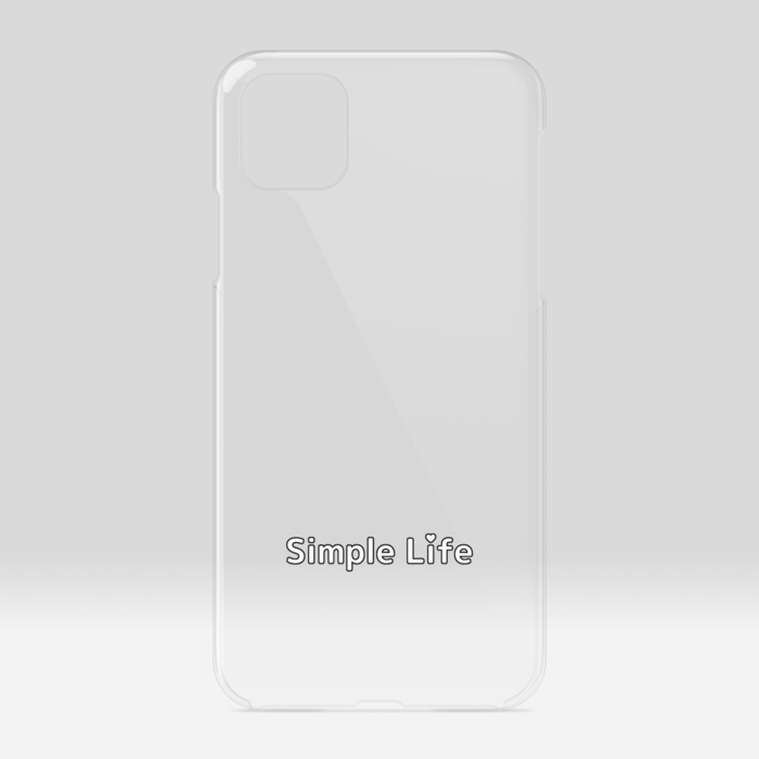 クリアiPhoneケースB　Simple Life❤　iPhone 11ProMax
