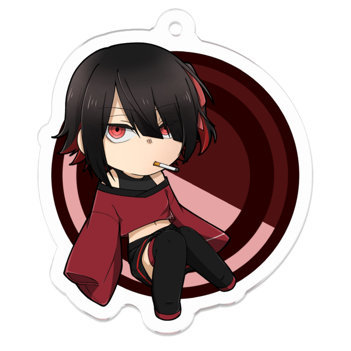 アクリルキーホルダー（コーティング） - 50 x 50 (mm)