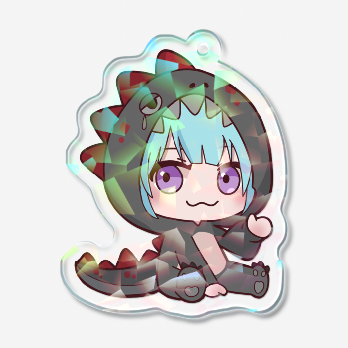 ホログラムアクリルキーホルダー - 50 × 50mm