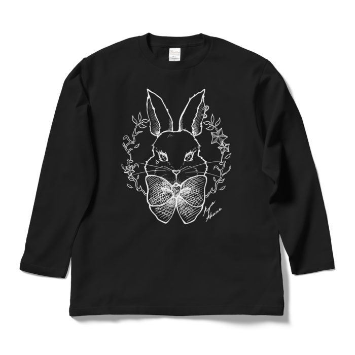 🐰ロングスリーブTシャツ - L - ブラック