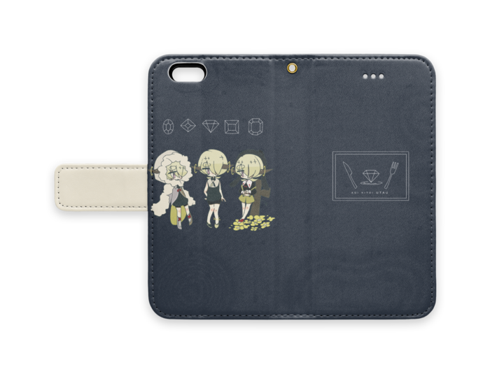 手帳型iPhoneケース - iPhone6 - ストラップ穴 あり(1)