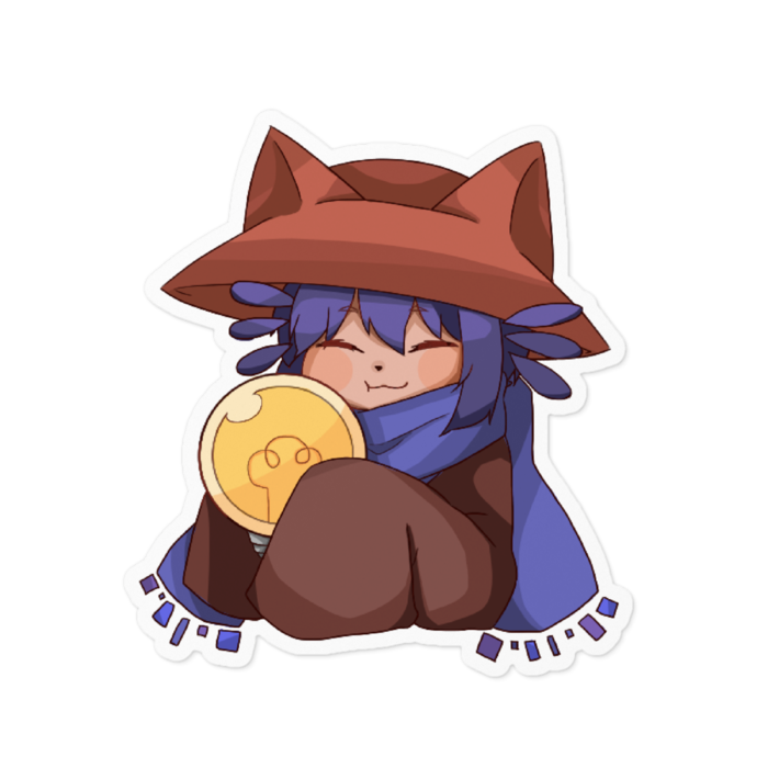 ステッカー - 100 x 100 (mm) ホワイト