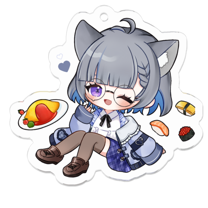 アクリルキーホルダー - 50 x 50 (mm)