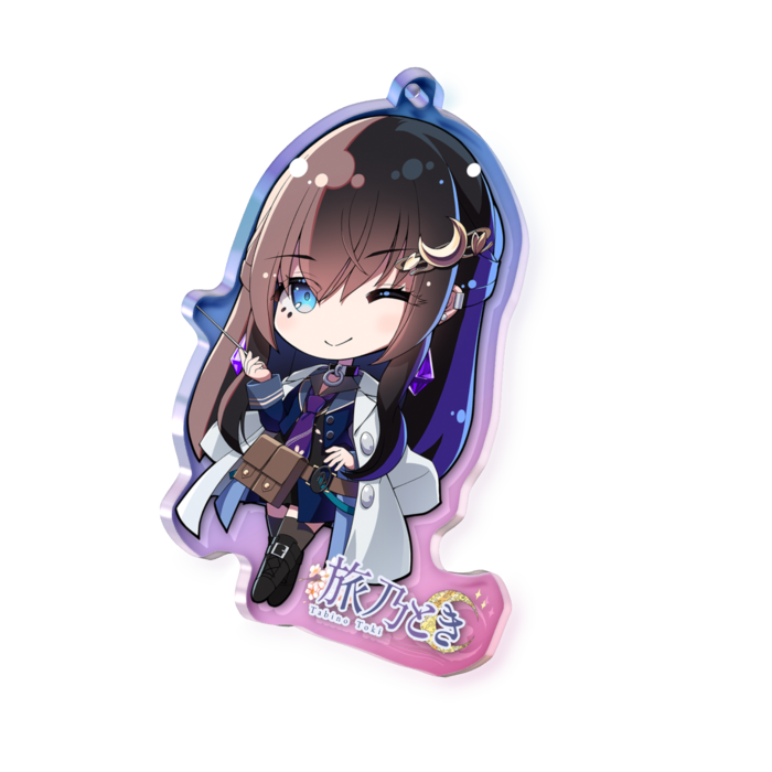 オーロラアクリルキーホルダー - 70 × 70mm